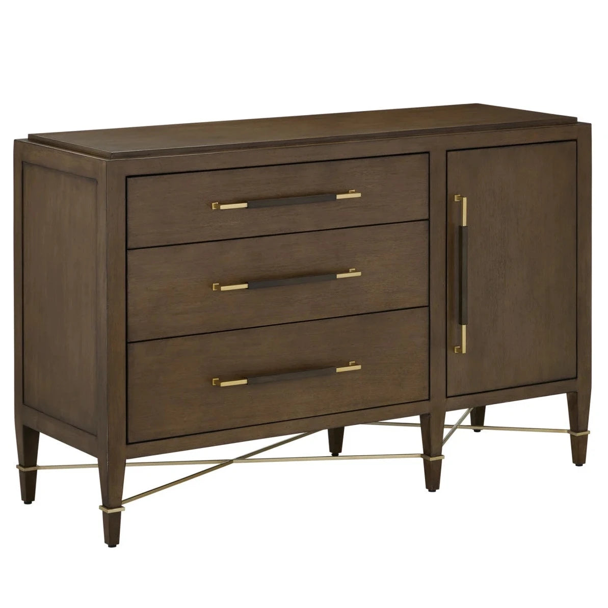 Black Lacquered 3-Drawer Chest