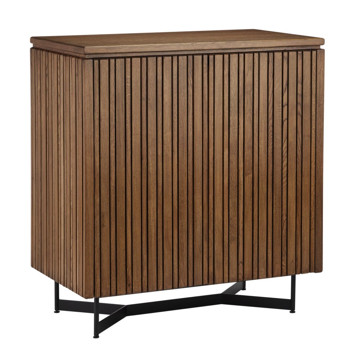 Slats Pattern 2-Door Side Chest