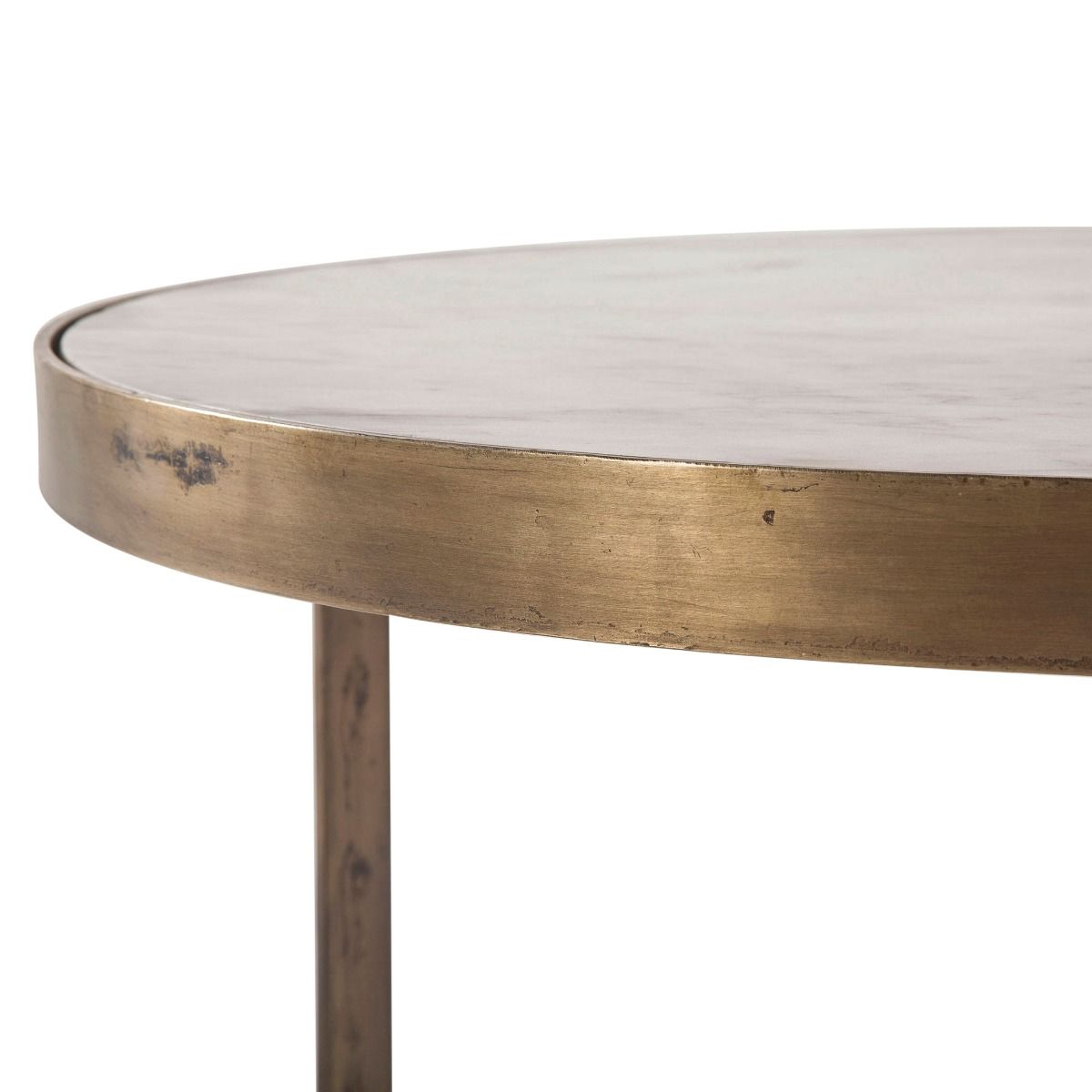 White Marble Nesting Accent Tables