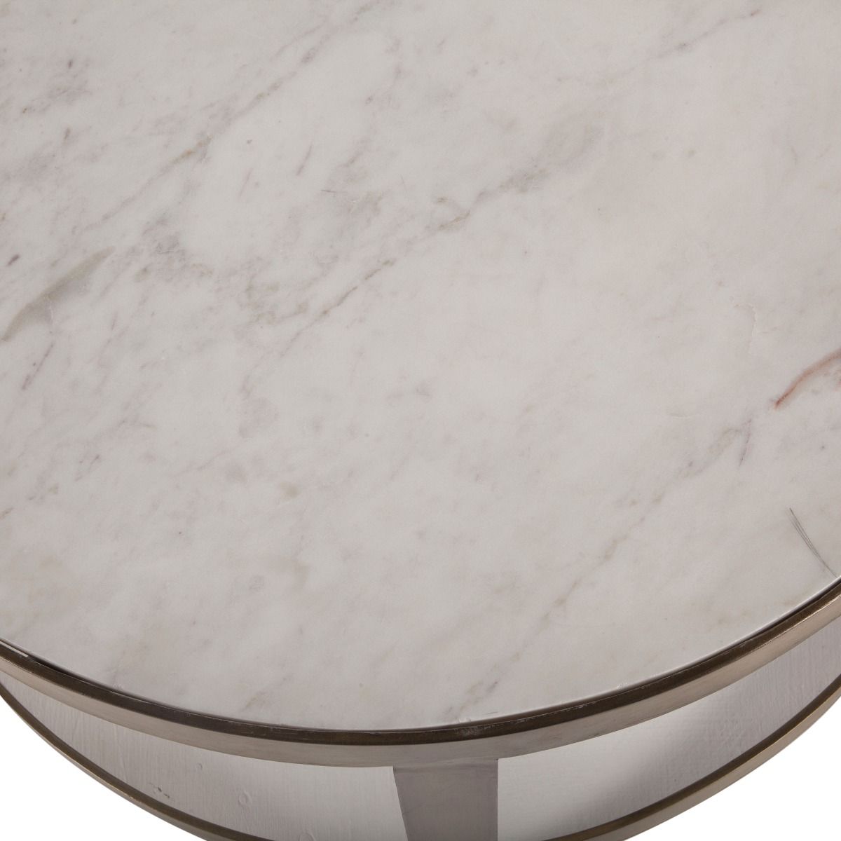 White Marble Nesting Accent Tables