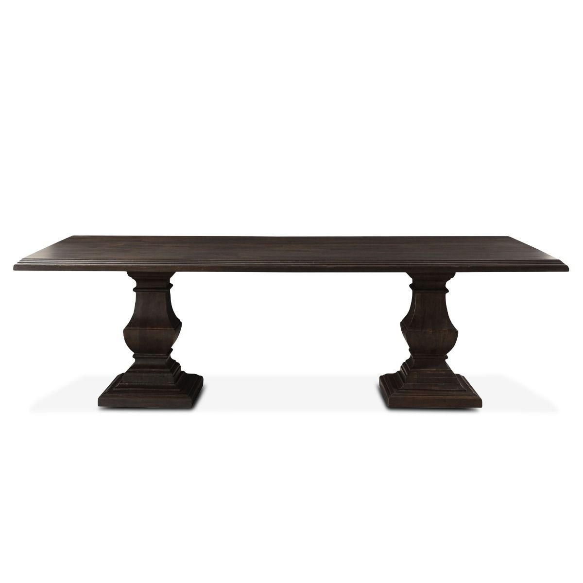 Nimes Vintage Brown French Pedestal Dining Table