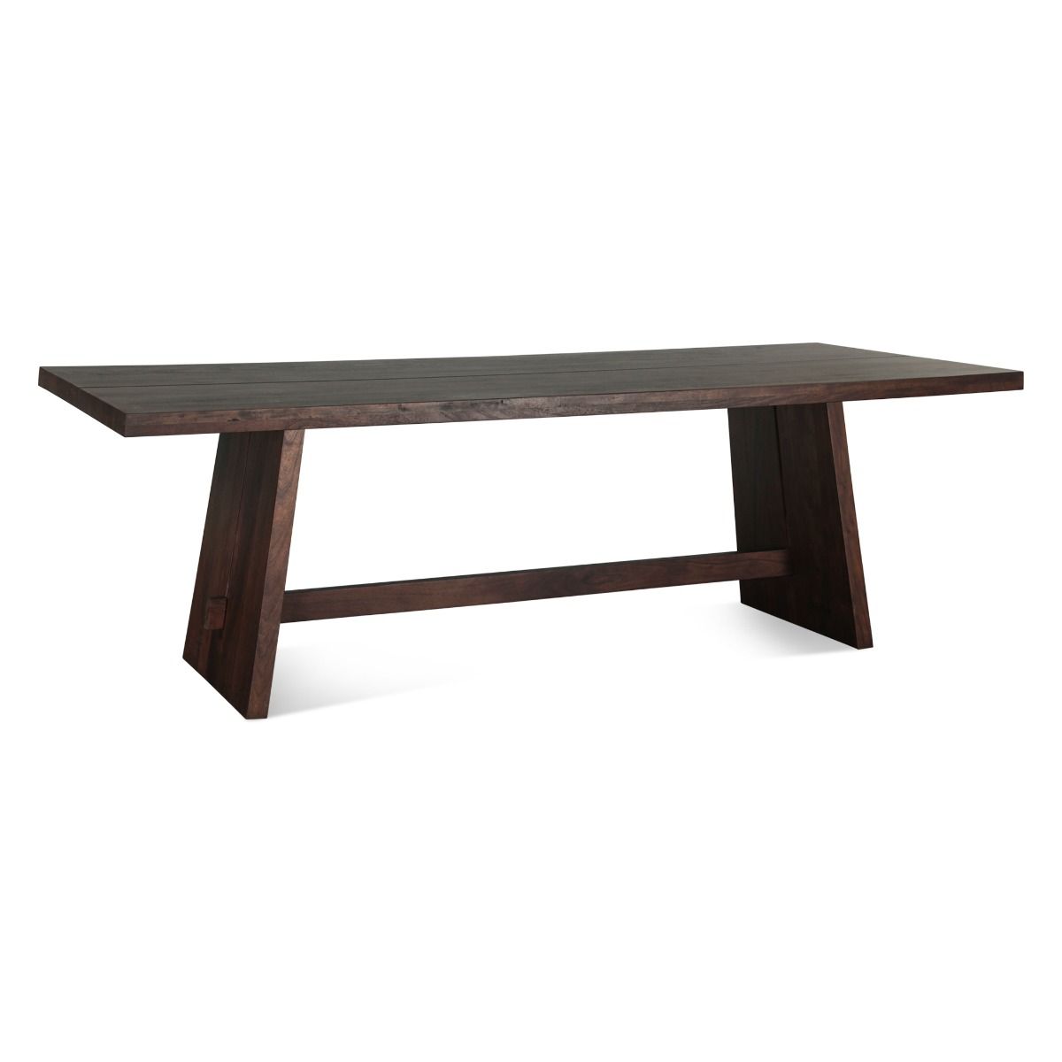 Modern Rustic Slab Leg Dining Table