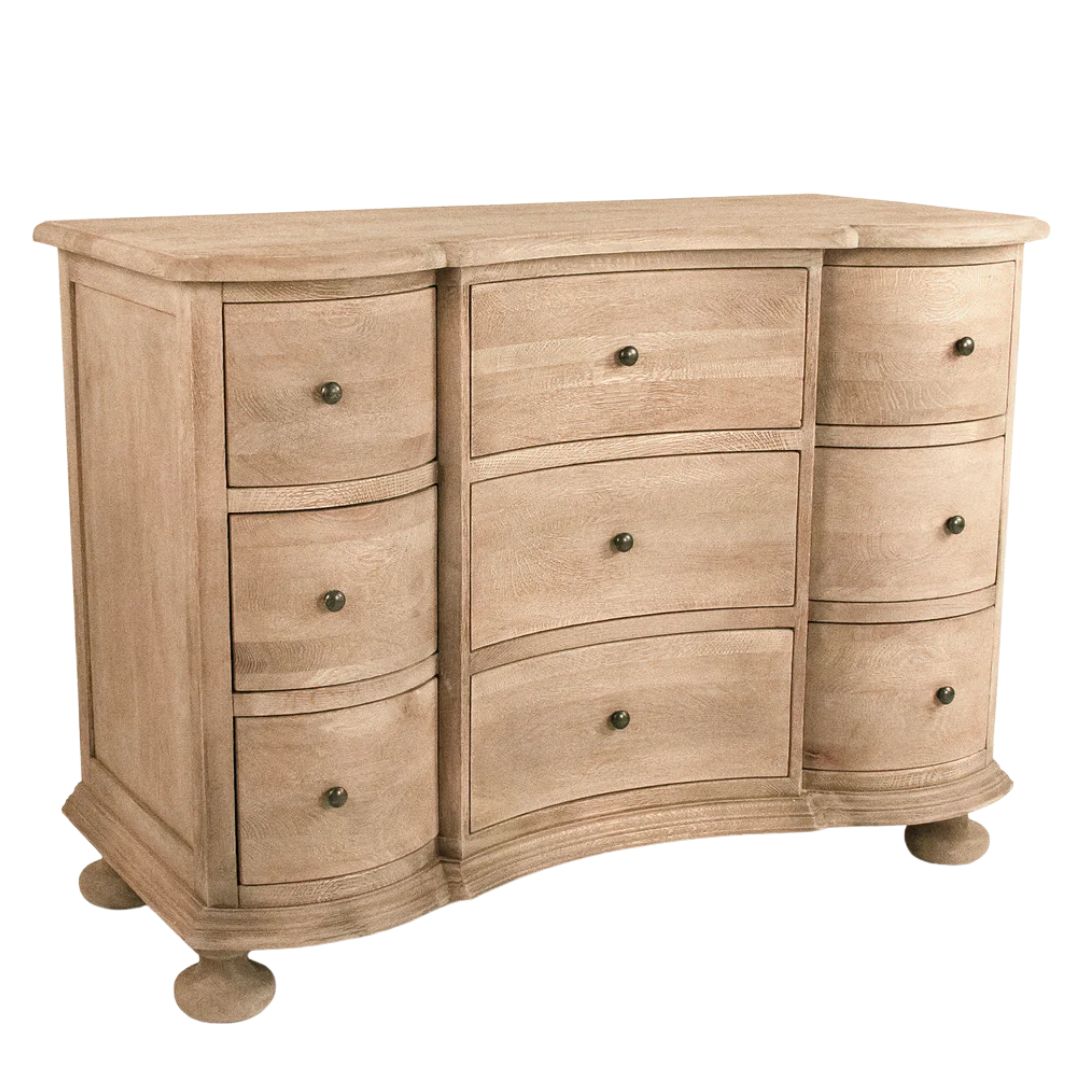 French Natural Oak Dresser