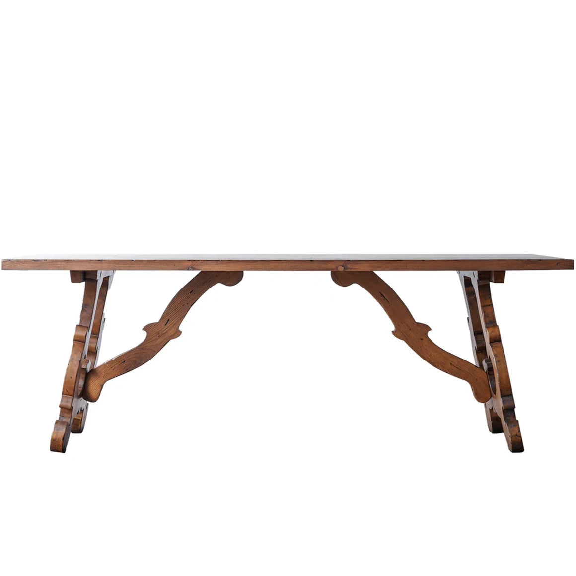 French Scroll Trestle Coffee Table