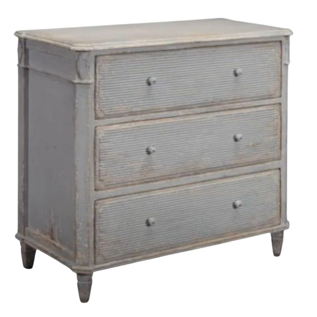 Distressed Blue Drawer Chest