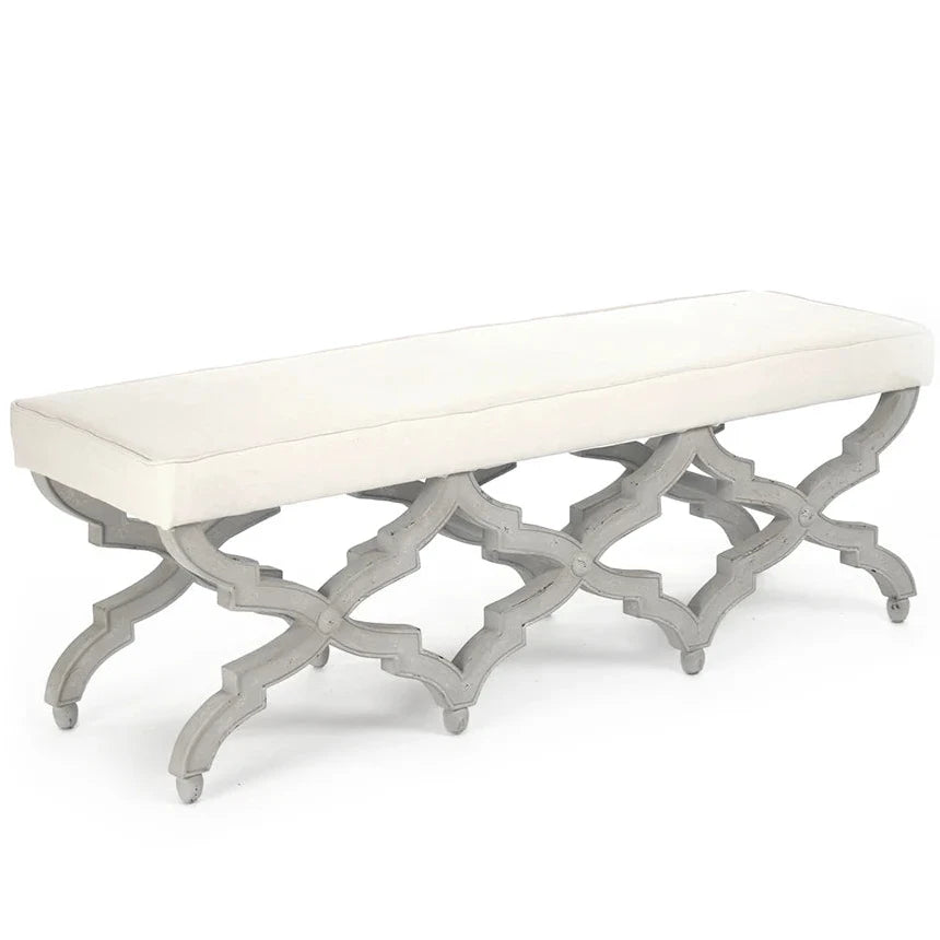 Elegant Gray Crescenzo Bench