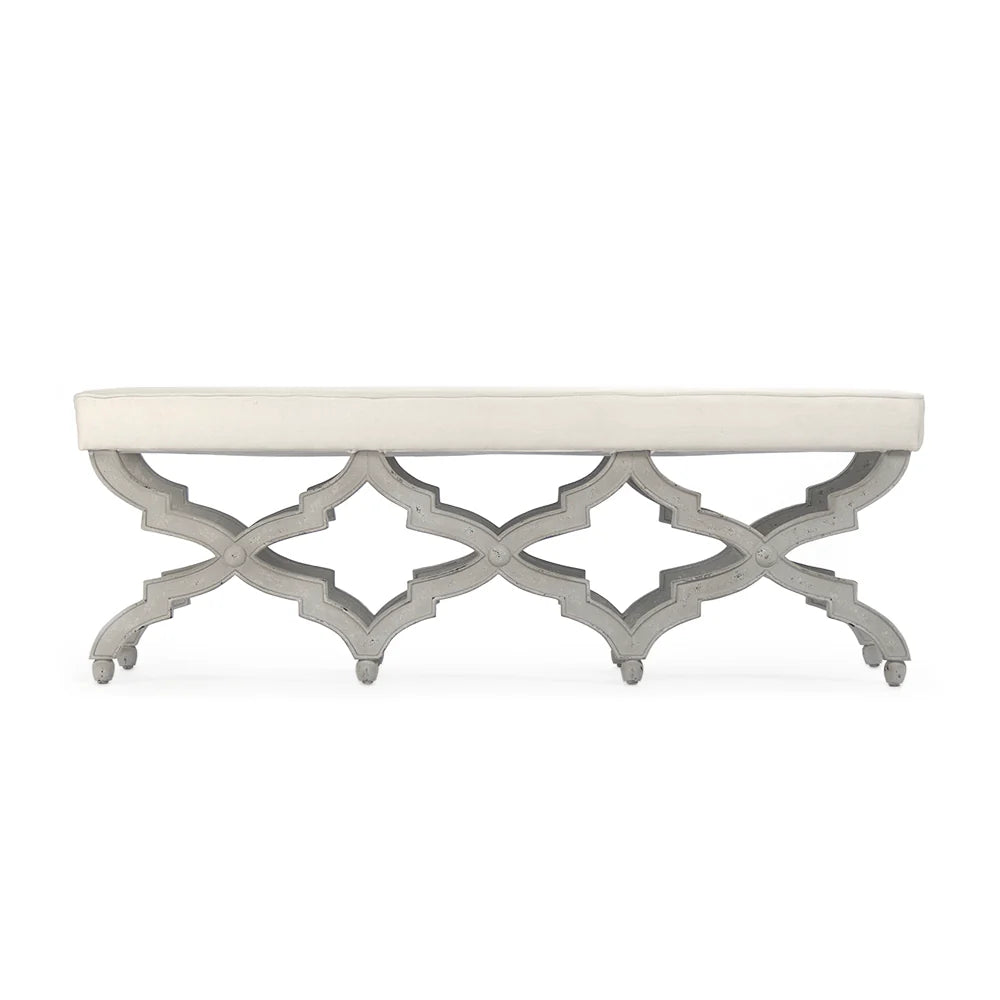 Elegant Gray Crescenzo Bench