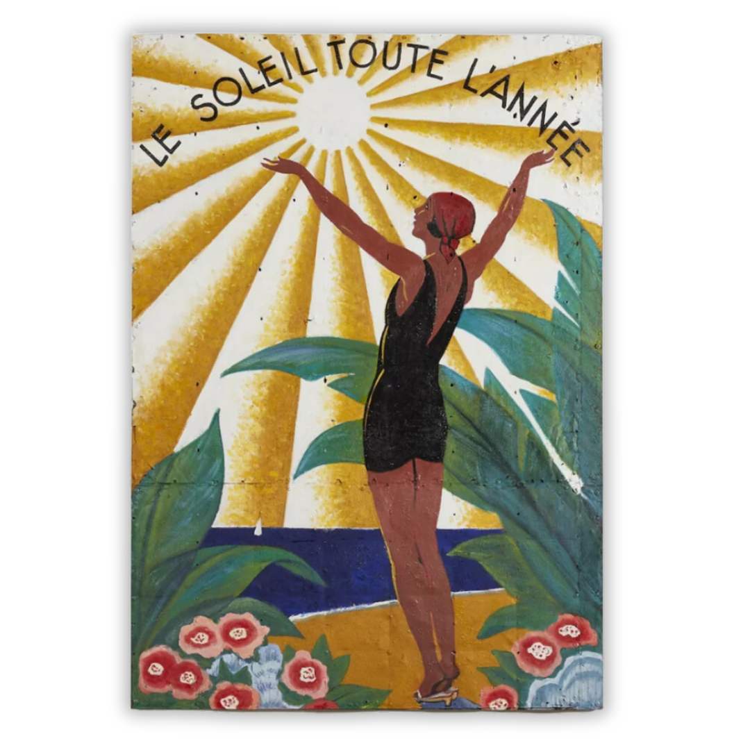 Le Soleil Oil Painting on Metal Wall Art