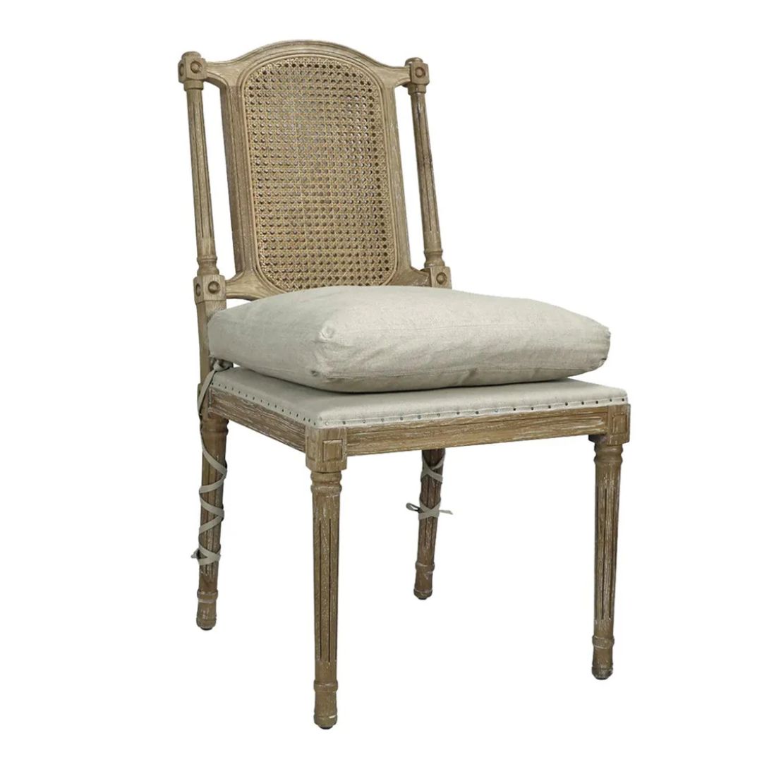 L'opera French Cane Back Side Chairs - Pair