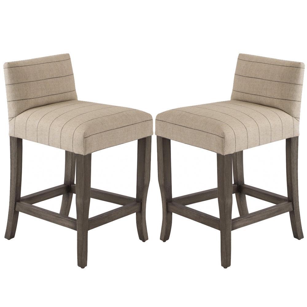 Low back upholstered online counter stools