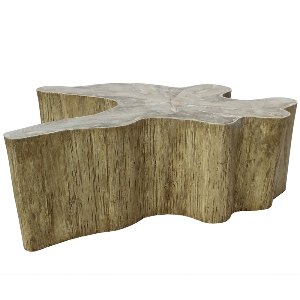 Teak Wood Tree Trunk Coffee Table