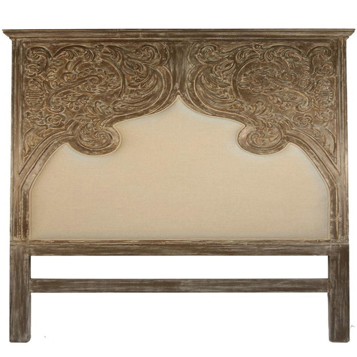 Ornately Carved Provincial Headboard