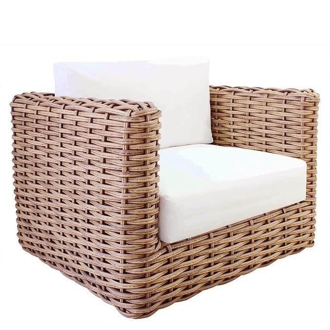 Outdoor Web Rattan Lounge Chair