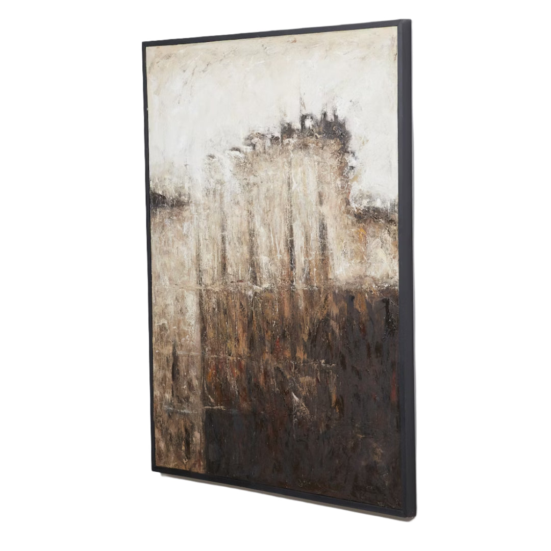 Oil Paint Abstract Perched Canvas Wall Art