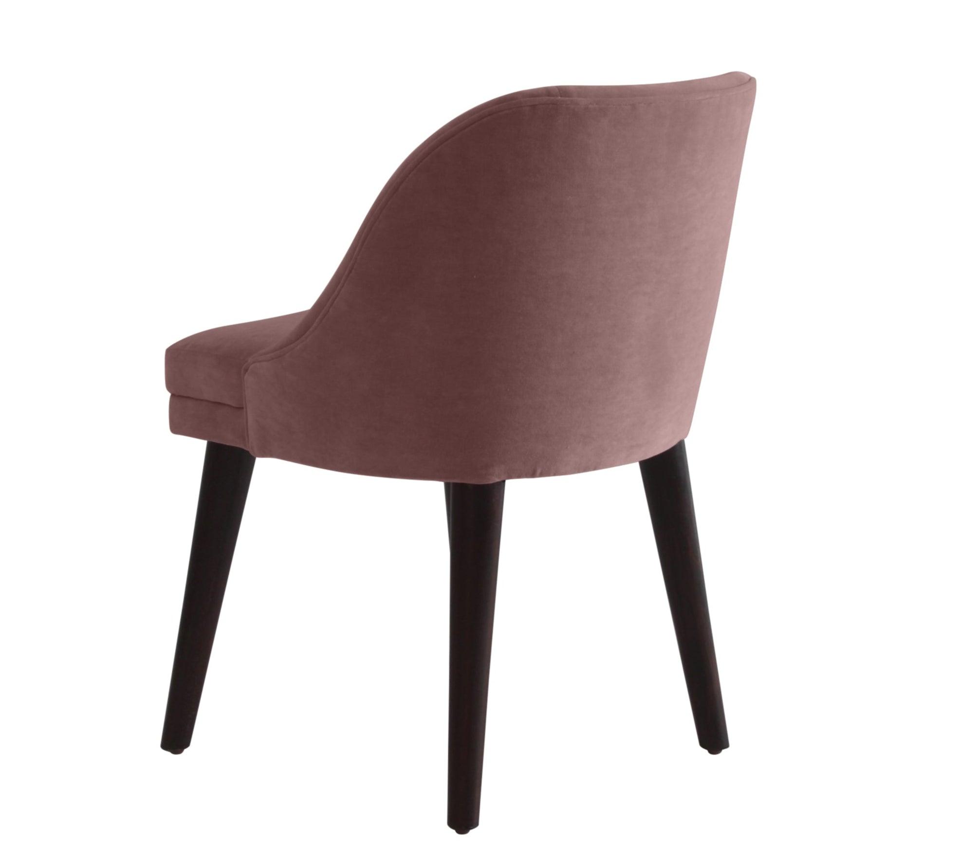 Pink Mod Velvet Dining Chair