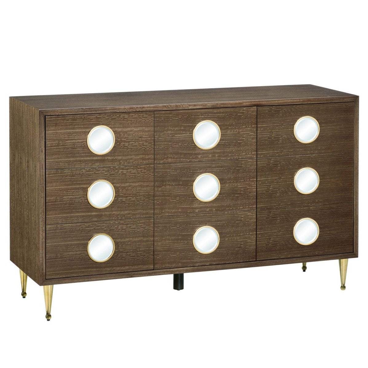 Tawny Brown 3-Door Sideboard