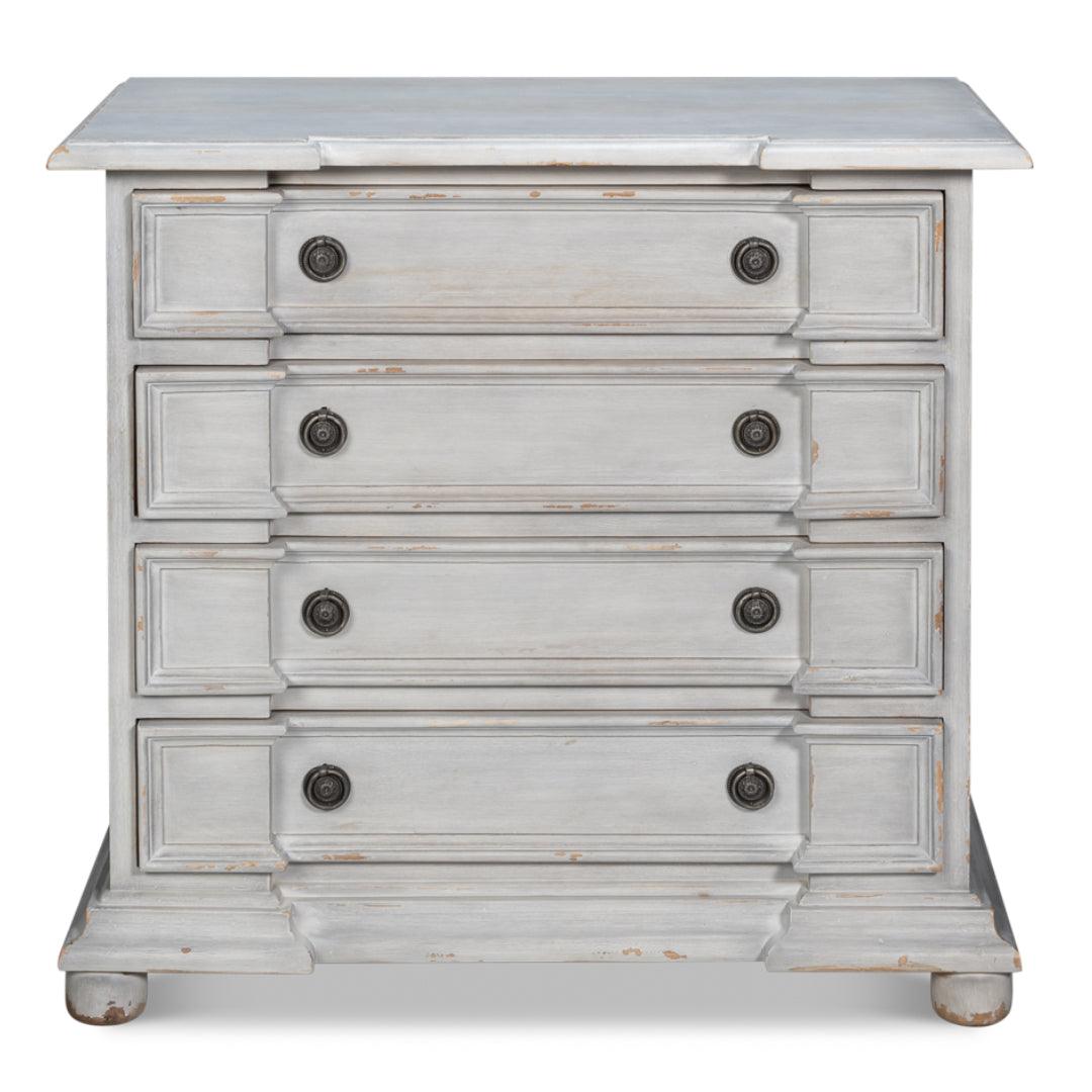 4-Drawer Antique Grey Chest