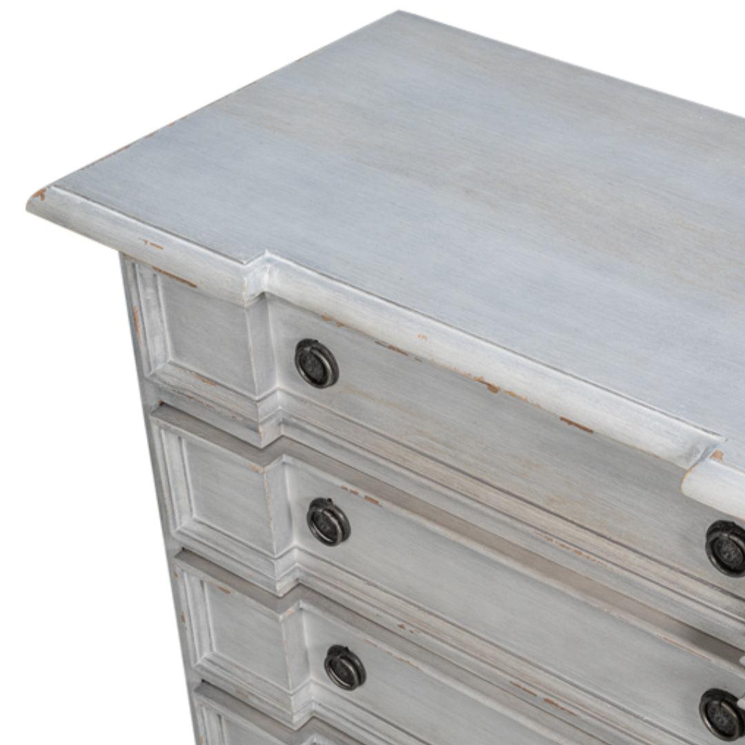 4-Drawer Antique Grey Chest