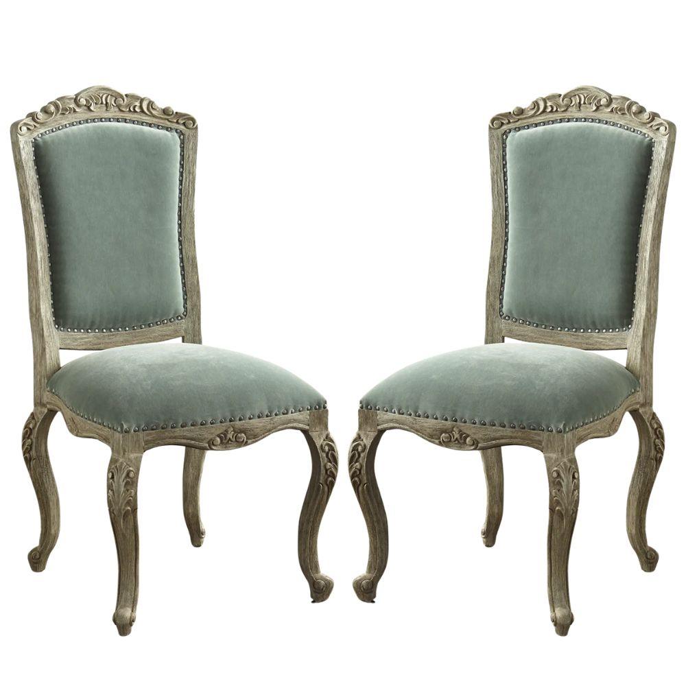 Celadon Nantes Velvet Dining Chair