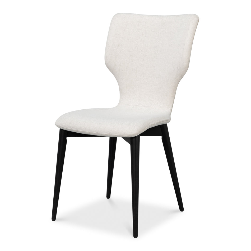 Modern Contour White and Black Chair