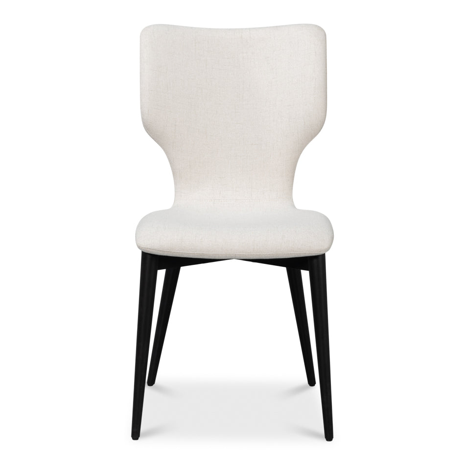 Modern Contour White and Black Chair