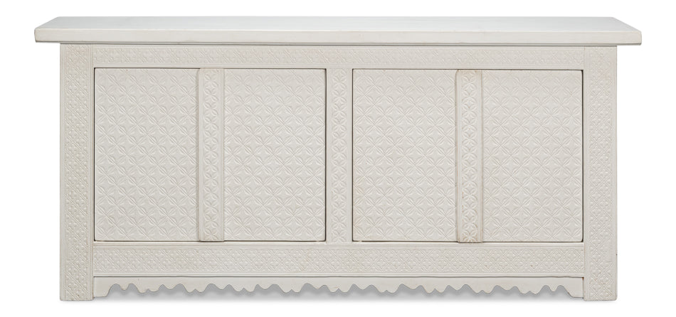 Royal White Manor 4-Door Sideboard