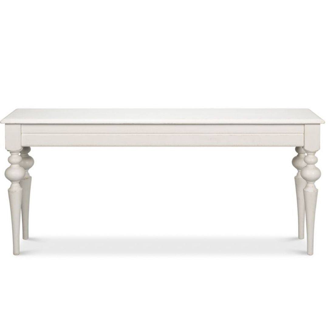 Antique White Farmhouse Console Table