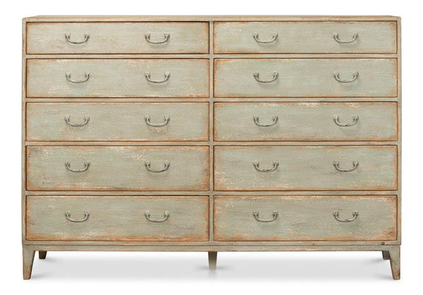 Willow Sage 8-Drawer Farmhouse Chic Chest