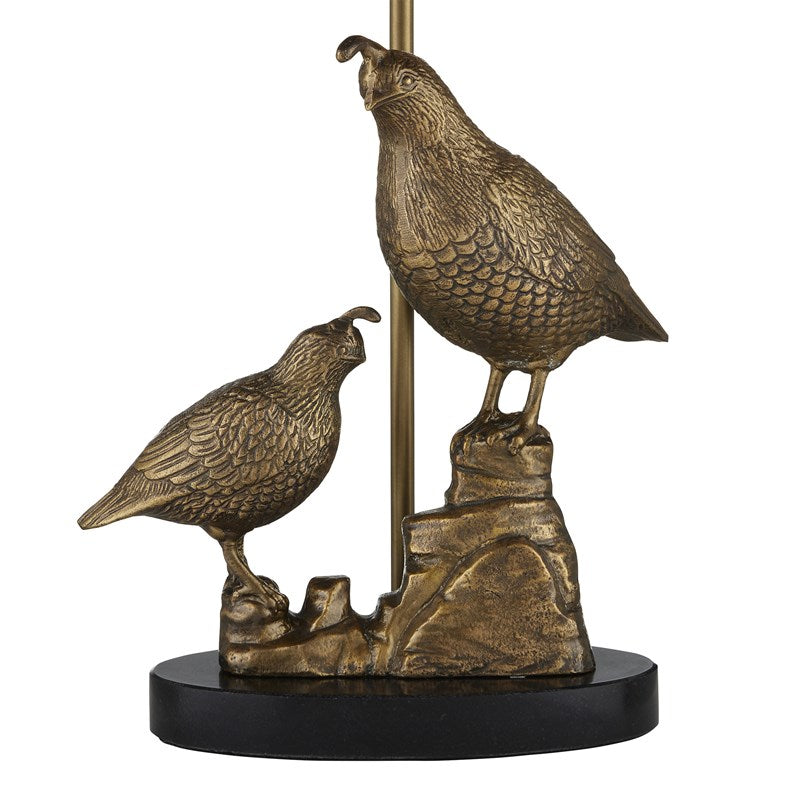 Brass Quail Table Lamp