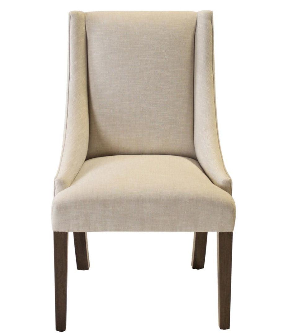 Contemporary Sloped Arm Dining Chair - Belle Escape