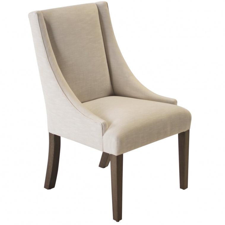 Contemporary Sloped Arm Dining Chair - Belle Escape