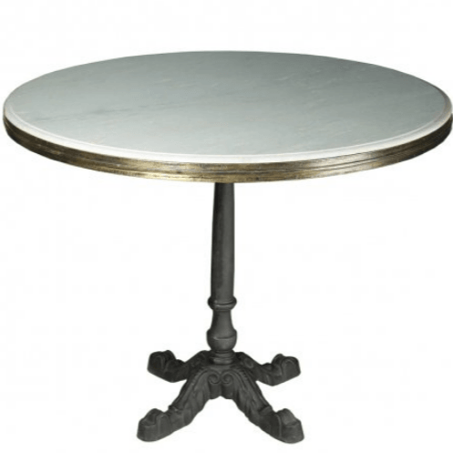 Avignon Round Marble Top Bistro Table - Belle Escape