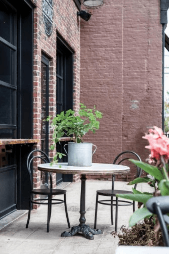 Avignon Round Marble Top Bistro Table - Belle Escape