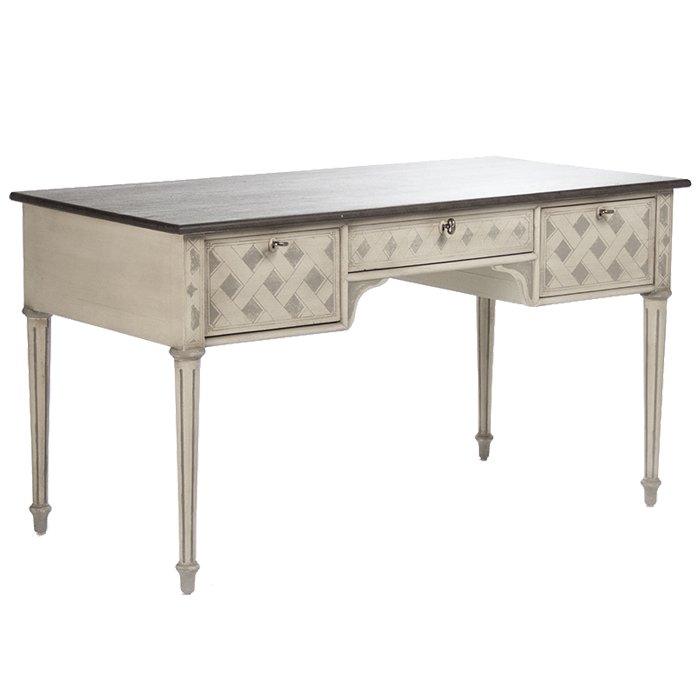 Lattice Painted French Desk