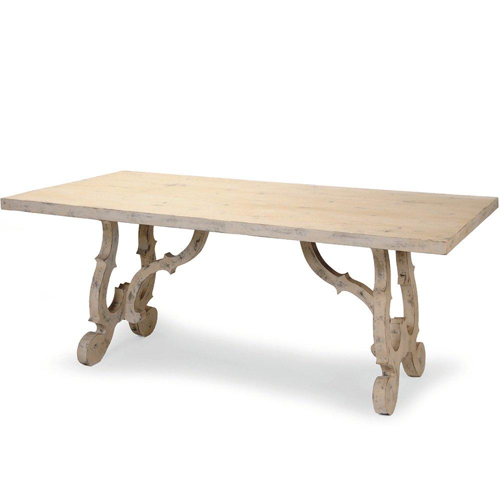 French Scroll Base Dining Table