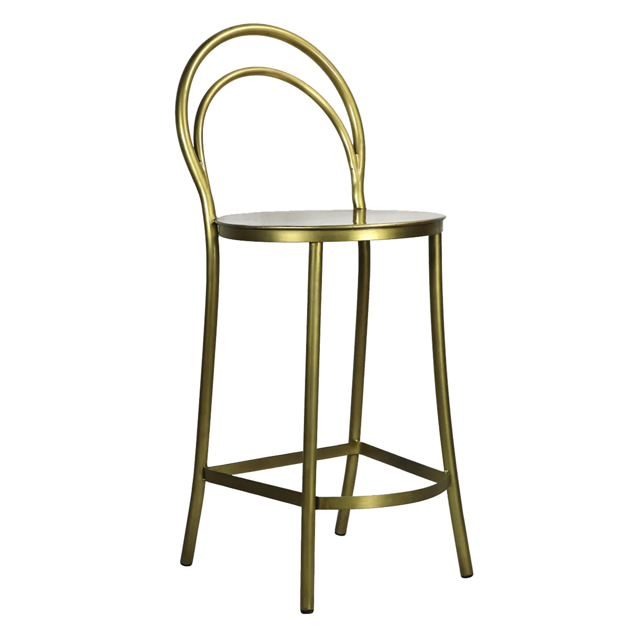 Metz Brass Counter Stool - Pair - Belle Escape